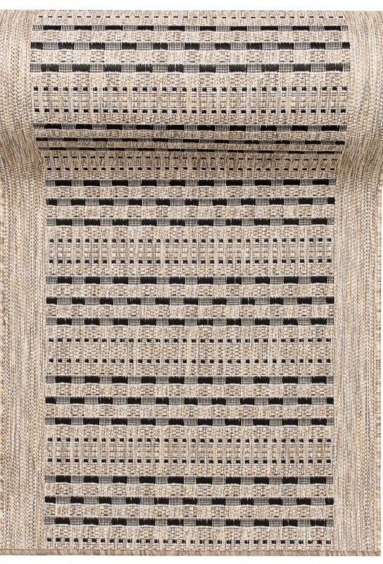 Chodnik płaskotkany geometria Melissa MAA KF84A brązowy