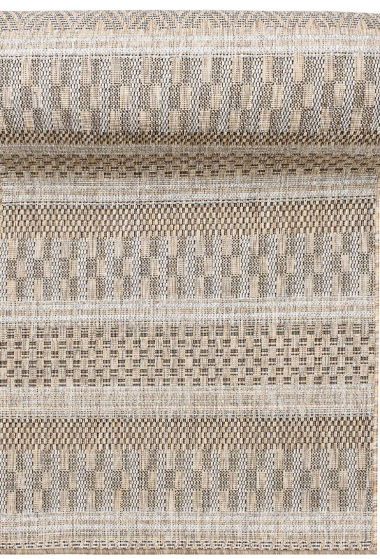 Chodnik płaskotkany geometria Melissa MAA KF85A jasny brąz