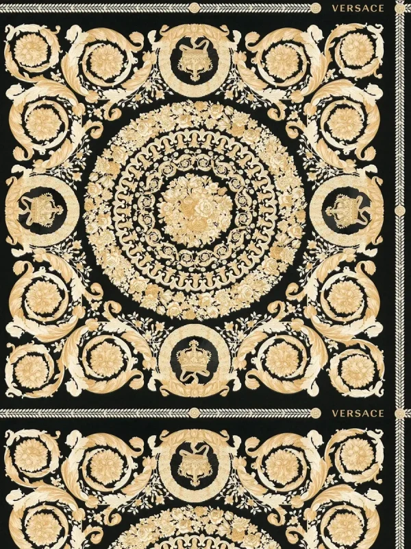 Czarno-złota tapeta Versace 37055-3.webp