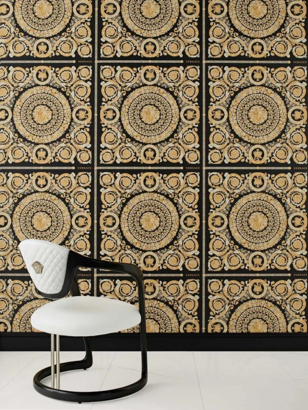 Czarno-złota tapeta barokowa Versace 37055-3.webp