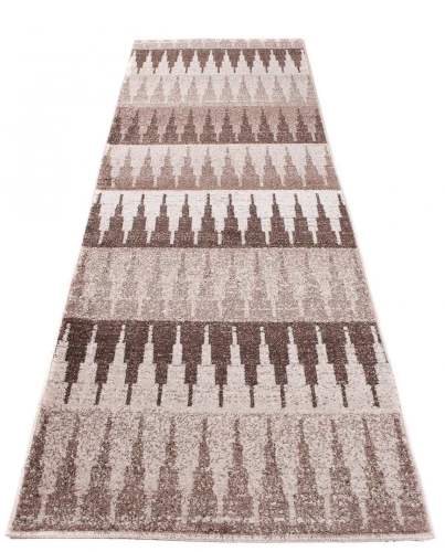 Chodnik nowoczesny Sari BRH H078A beżowy - rzut ukośny