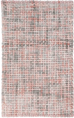 Dywanik łazienkowy Belweder melanż różowo-szary