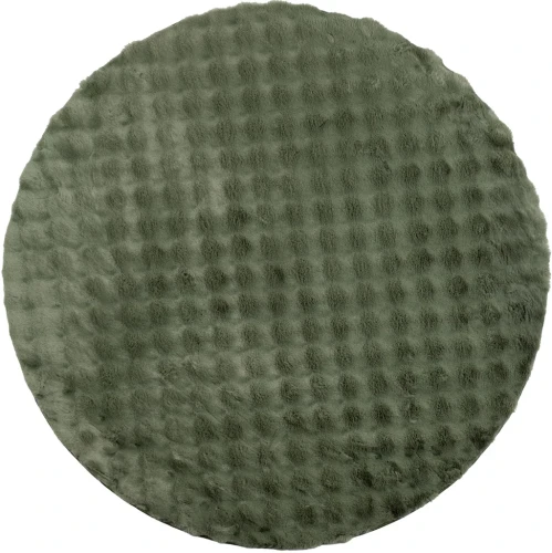Dywan okrągły pluszowy Rabbit Bubble zielony