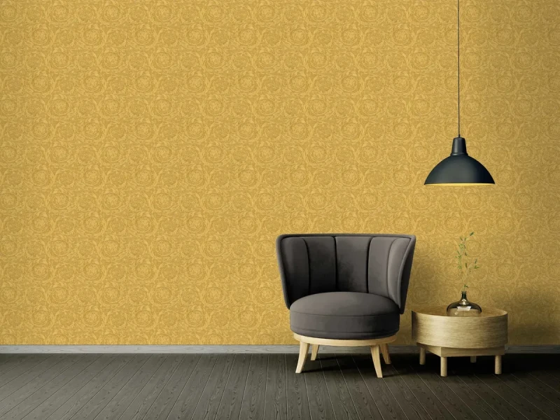 Tapeta złota do salonu Versace 36692-3.webp