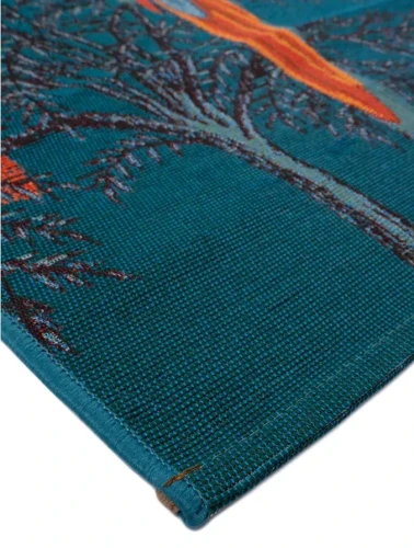 Dywan zewnętrzny Jungle papugi wielokolorowy - róg