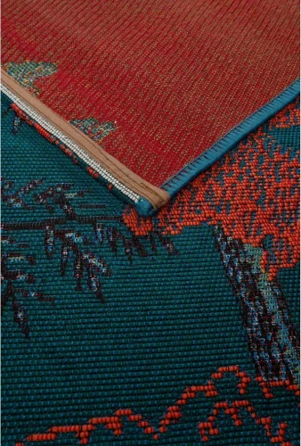 Dywan zewnętrzny Jungle papugi wielokolorowy - spód