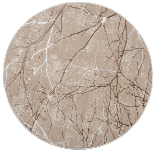 Dywan okrągły Creation gałęzie beż