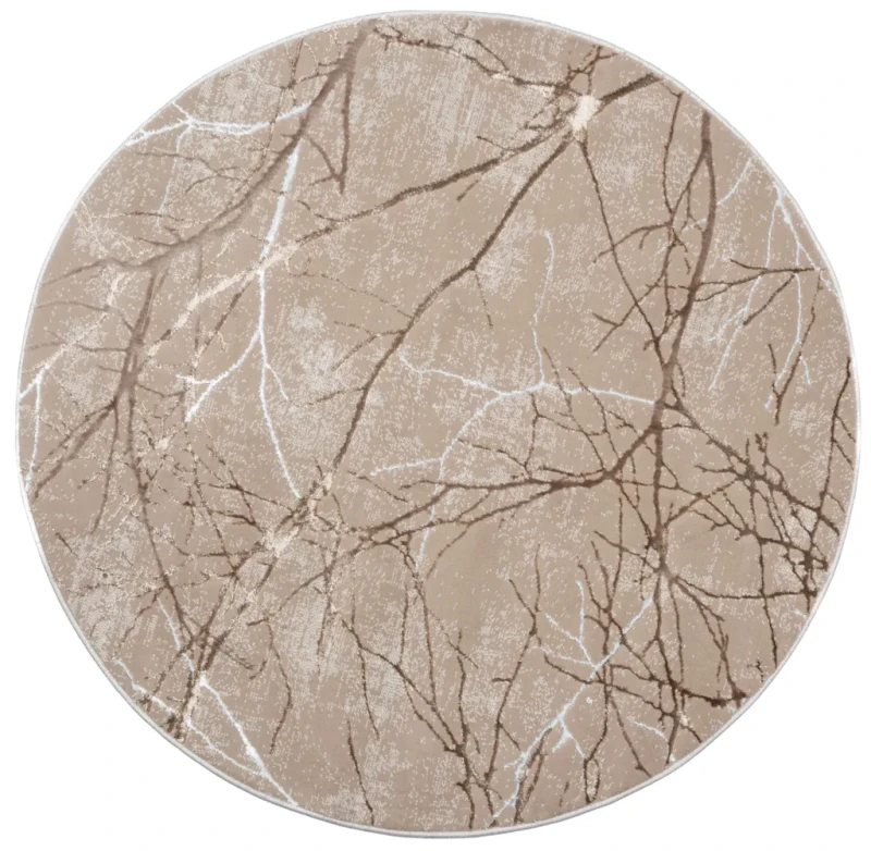 Dywan okrągły Creation gałęzie beż
