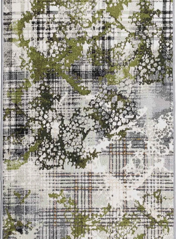 Dywan zewnętrzny Dara Przecierka w kolorze zielonym