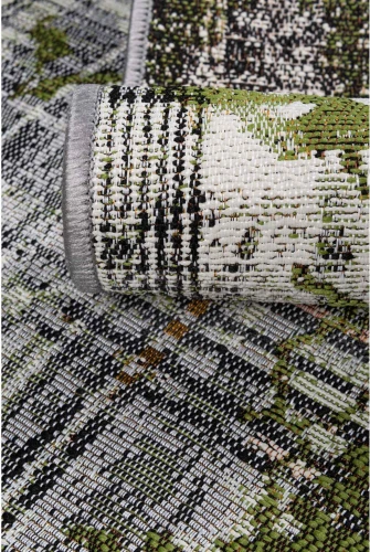 Dywan zewnętrzny Dara Przecierka w kolorze zielonym - runo