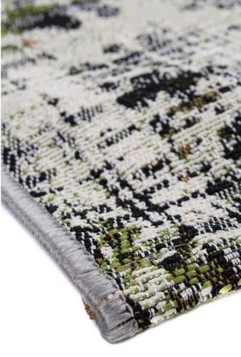 Dywan zewnętrzny Dara Przecierka w kolorze zielonym - róg