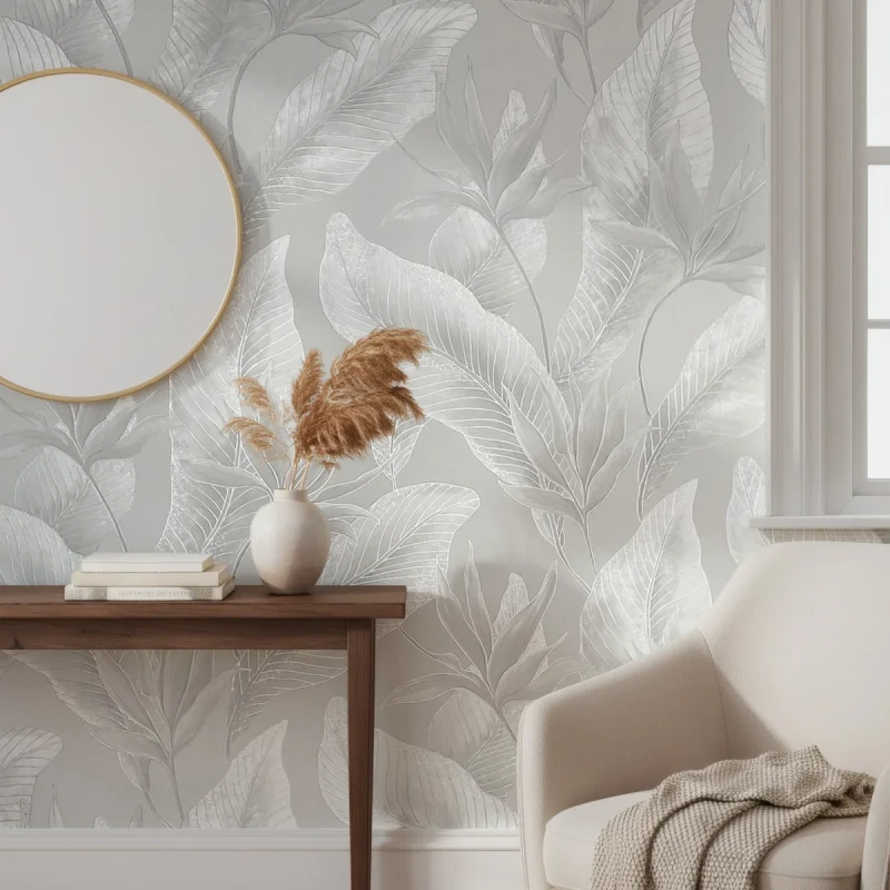 Elegancka tapeta roślinna do sypialni 36463 Whisper Marburg.webp