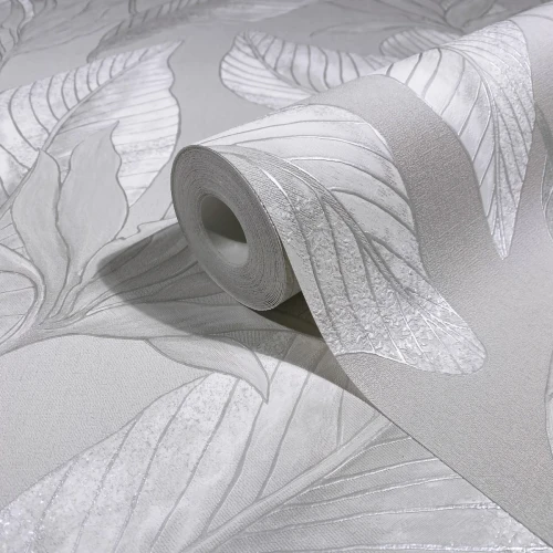 Szara tapeta w liście 36463 Whisper Marburg.webp