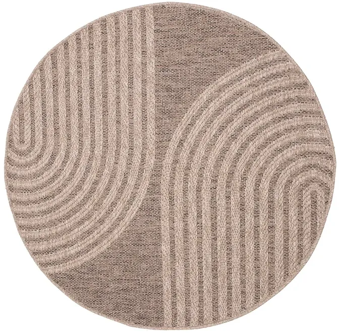 Dywan okrągły zewnętrzny Kenzy Patio 5029 178 nature  