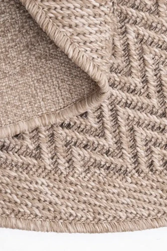 Dywan okrągły zewnętrzny Kenzy Patio 5007 178 nature struktura