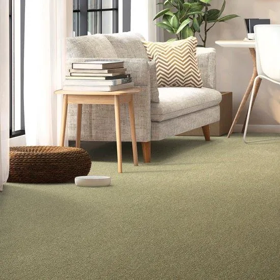 Wykładzina dywanowa Ilumina 500 oliwkowa do salonu