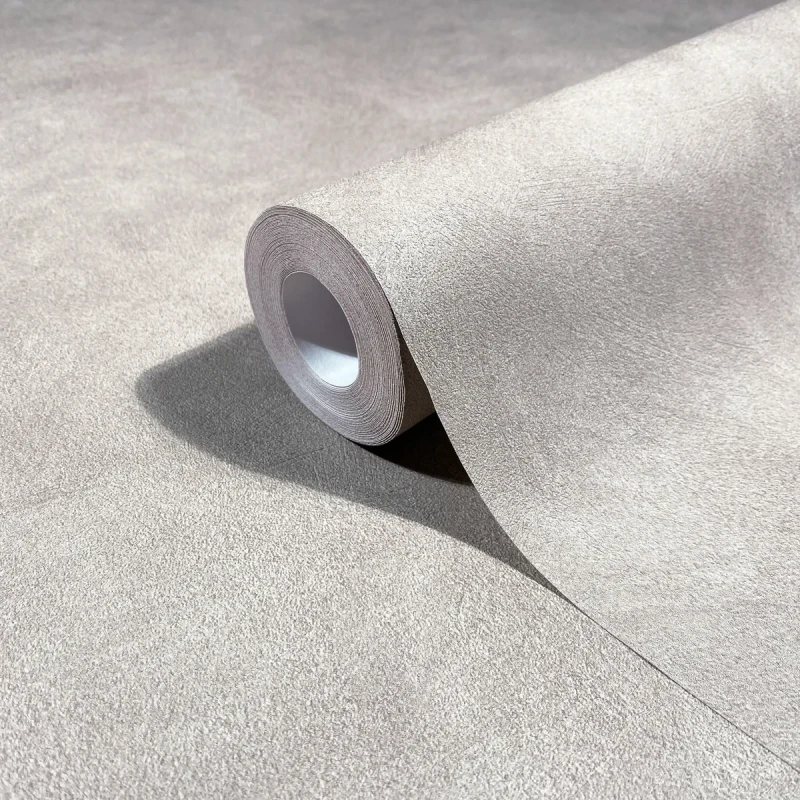 Szara tapeta winylowa na flizelinie imitacja tynku 36415 Marburg.webp