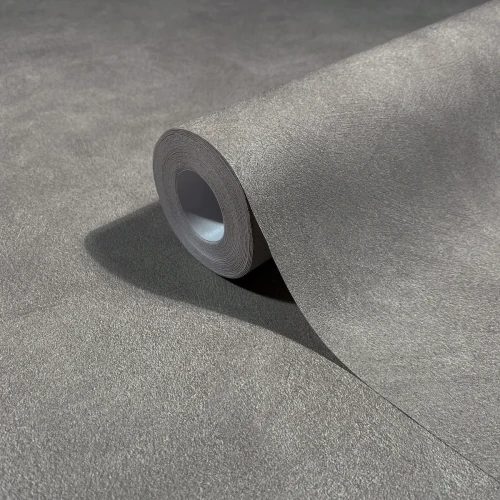 Szara tapeta winylowa na flizelinie imitacja tynku 36417 Marburg.webp