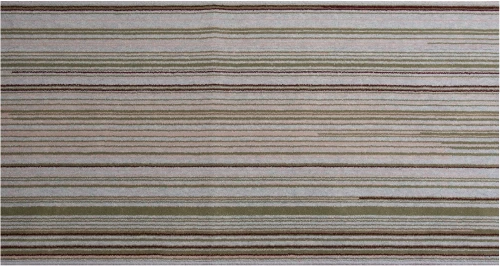 Chodnik wełniany nowoczesny pasy Agnella AXO niebieski w poziomie