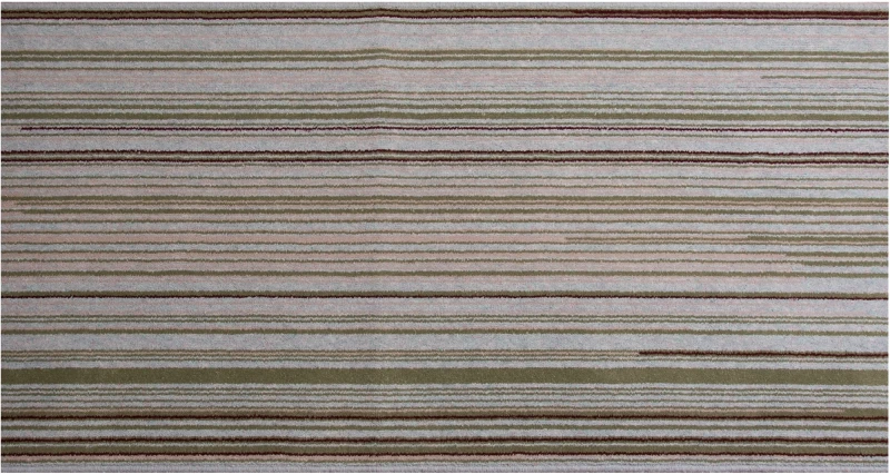 Chodnik wełniany nowoczesny pasy Agnella AXO niebieski w poziomie