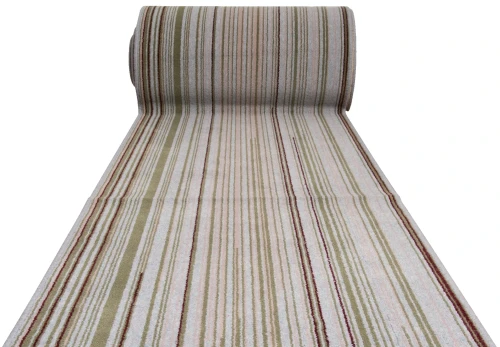 Chodnik wełniany nowoczesny pasy Agnella AXO niebieski - rzut ukośny