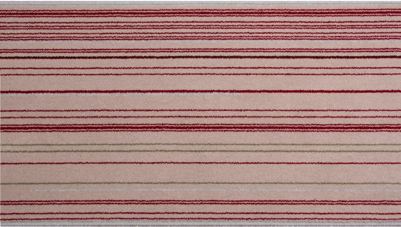 Chodnik wełniany nowoczesny w kolorowe pasy Agnella AXO beż - poziomie