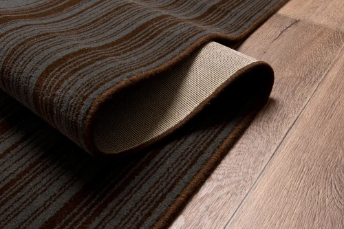 Chodnik wełniany nowoczesny pasy Agnella AXO zielony - spód