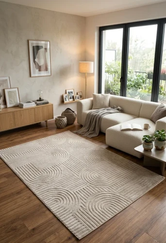 Dywan art deco 3d Dywilan Juno 7 G267AP beige aranżaja