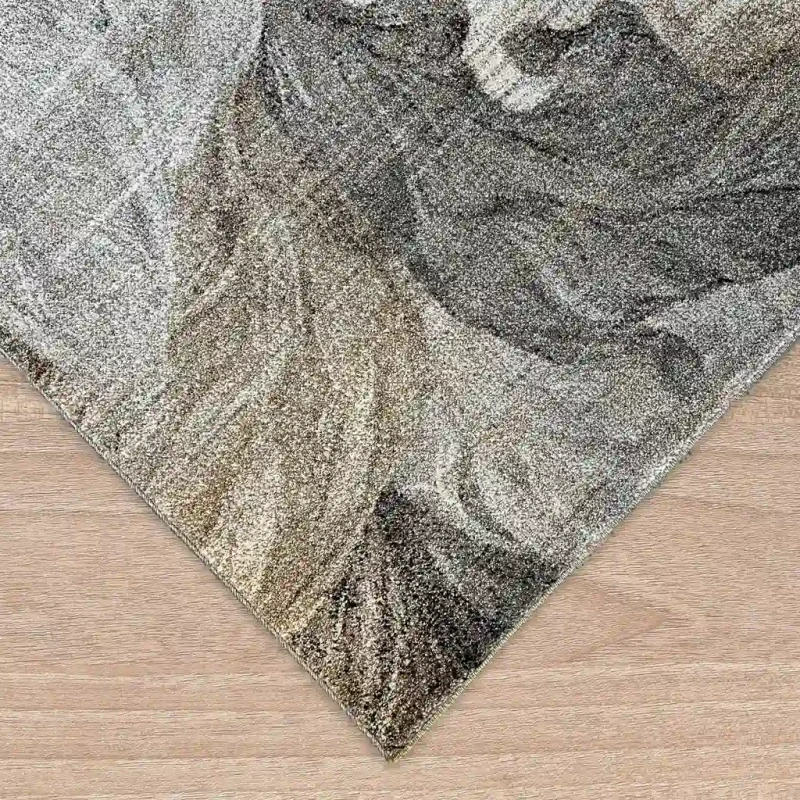 Dywan nowoczesny Dywilan Bella 2 P490A grey-brown obszycie