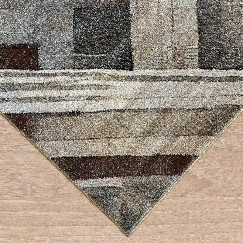 Dywan nowoczesny Dywilan Bella 4 P995A grey-brown obszycie