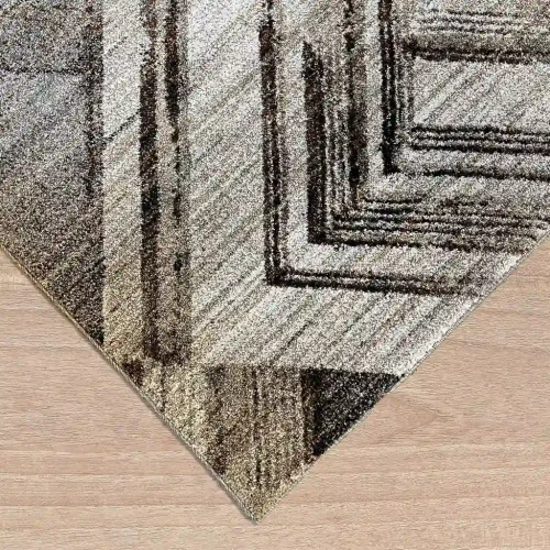 Dywan nowoczesny Dywilan Bella 5 Q009A grey-brown obszycie