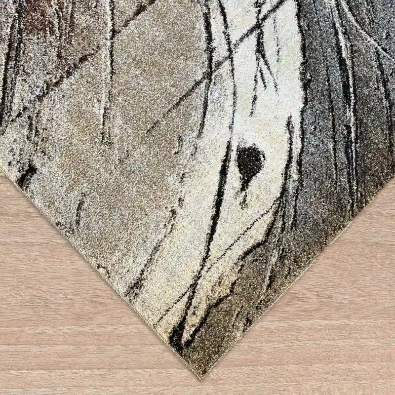 Dywan nowoczesny Dywilan Bella 5 Q009A grey-brown obszycie