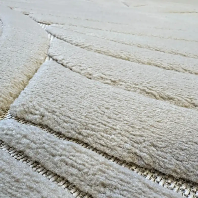 Dywan art deco 3d Dywilan Juno Lux 1 F707A beige dwupoziomowe runo