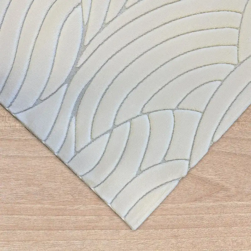 Dywan art deco 3d Dywilan Juno Lux 1 F707A cream obszycie