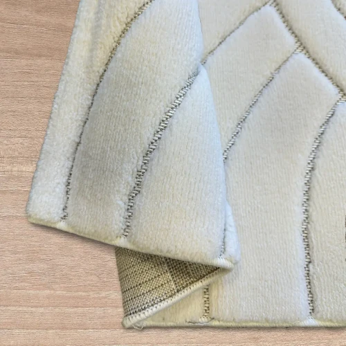 Dywan art deco 3d Dywilan Juno Lux 1 F707A cream spód