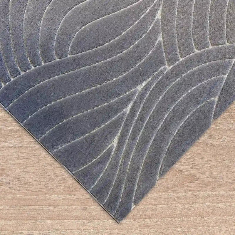 Dywan art deco 3d Dywilan Juno Lux 1 F707A grey obszycie