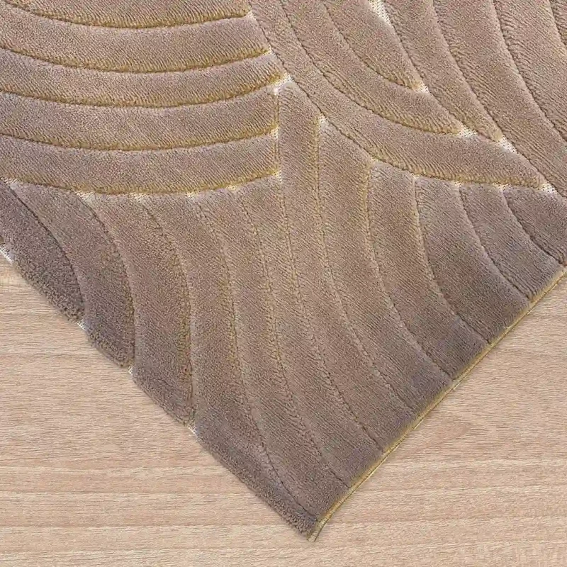 Dywan art deco 3d Dywilan Juno Lux 1 F707A vizon obszycie