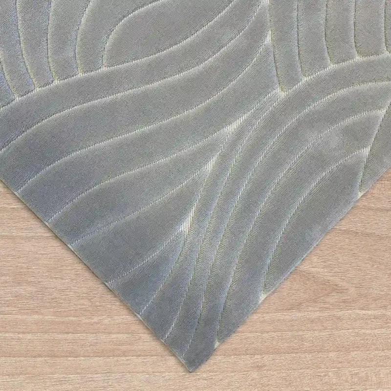 Dywan art deco 3d Dywilan Juno Lux 1 F707A l.grey obszycie