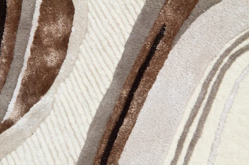 Dywan wełniany Carpet Decor Handmade Lava beżowy - struktura runa