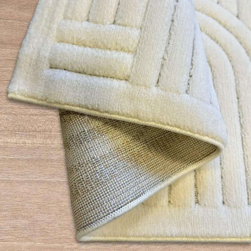 Dywan art deco 3d Dywilan Juno Lux 2 E341A cream spód