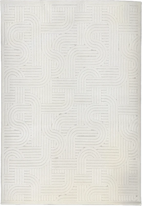 Dywan art deco 3d Dywilan Juno Lux 2 E341A cream