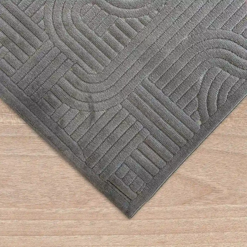 Dywan art deco 3d Dywilan Juno Lux 2 E341A grey obszycie