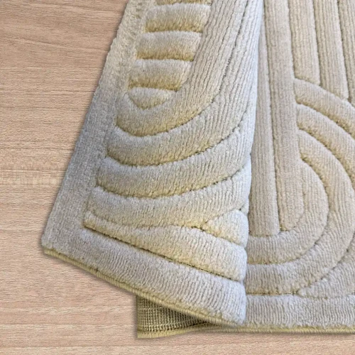 Dywan art deco 3d Dywilan Juno Lux 2 E341A beige spód