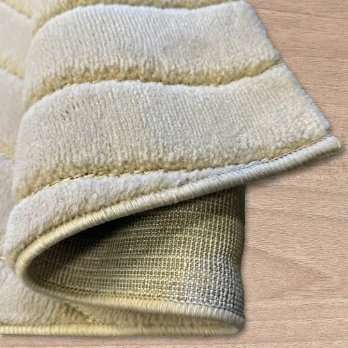 Dywan art deco 3d Dywilan Juno Lux 3 F705A beige spód