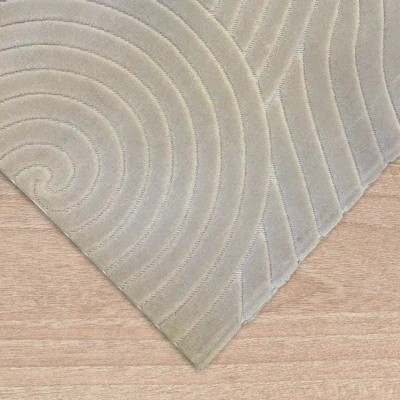 Dywan art deco 3d Dywilan Juno Lux 3 F705A beige obszycie