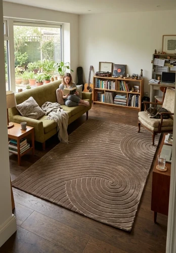 Dywan art deco 3d Dywilan Juno Lux 3 F705A vizion aranżacja