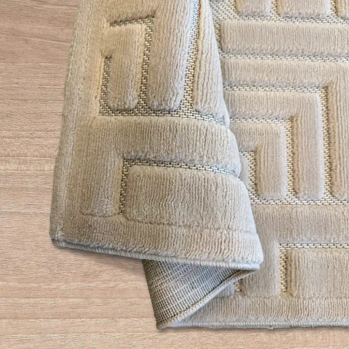 Dywan art deco 3d Dywilan Juno Lux 4 D147A beige  spód