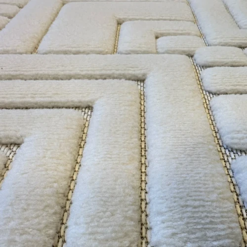 Dywan art deco 3d Dywilan Juno Lux 4 D147A cream runo