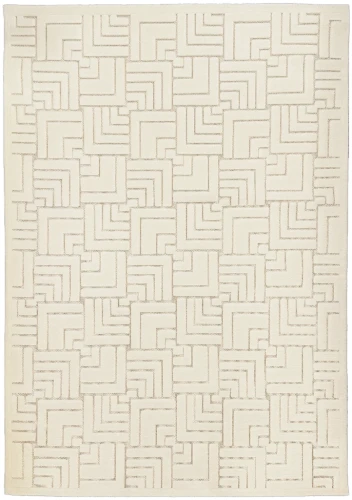 Dywan art deco 3d Dywilan Juno Lux 4 D147A cream