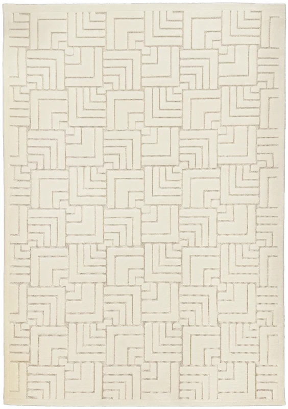Dywan art deco 3d Dywilan Juno Lux 4 D147A cream